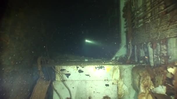 Wrak statku Salem Express pod wodą na Morzu Czerwonym w Egipcie. — Wideo stockowe