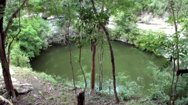 Nurkowanie pod wodą w Yucatan Meksyk cenotes. — Wideo stockowe