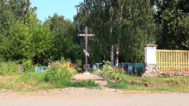 Orthodox church Holy Trinity Cathedral. — Stock Video