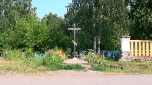 Orthodox church Holy Trinity Cathedral. — Stock Video