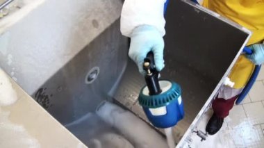 Etin deterjan artıkları Temizleme.