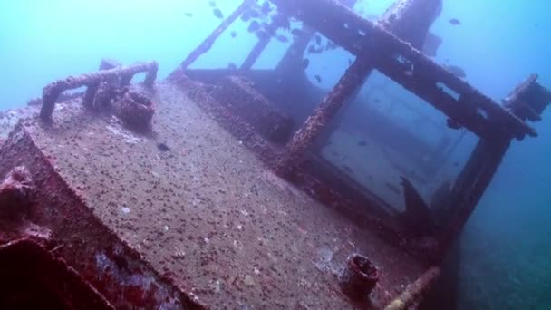 Acércate para destrozar el fondo arenoso del mar . — Vídeos de Stock