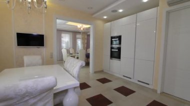 Lüks daire Modern mutfak iç.