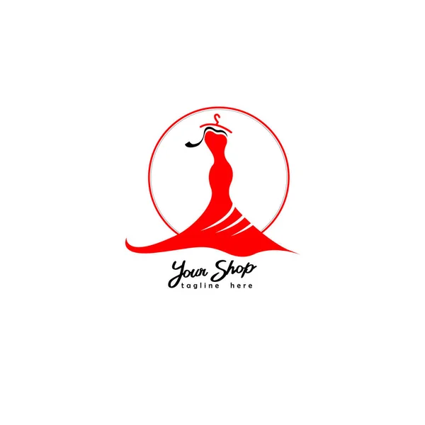 Ilustração Logotipo Design Roupas Femininas Pode Ser Usada Como Uma —  Vetores de Stock