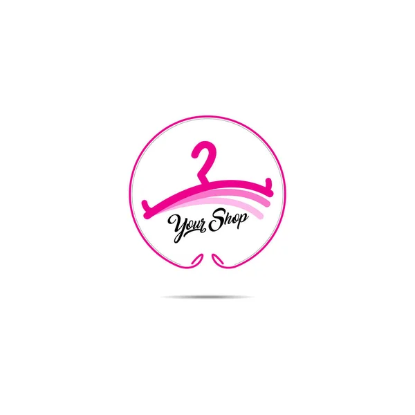 Logo Módní Prodejny Design Sady Vektorů Loga Pro Věšák Oděvy — Stockový vektor