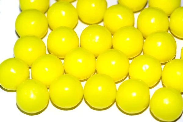 Pill yellow medicine — Stock Photo, Image