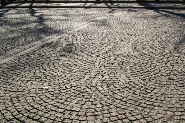 Paving on the road — Stock Photo, Image