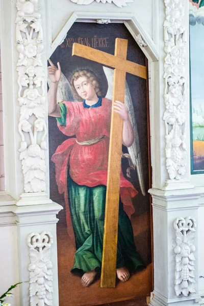 Крест и икона — стоковое фото