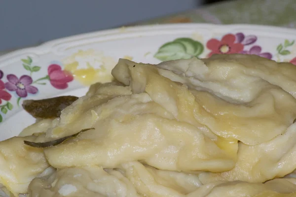 Dumplings från degen — Stockfoto