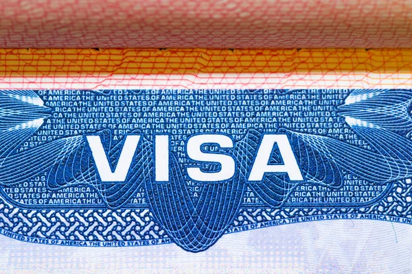 Pasaporte de visado — Foto de Stock