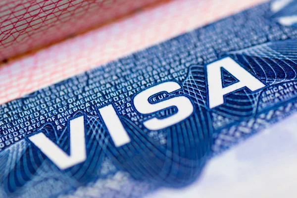 Passaporte de visto — Fotografia de Stock
