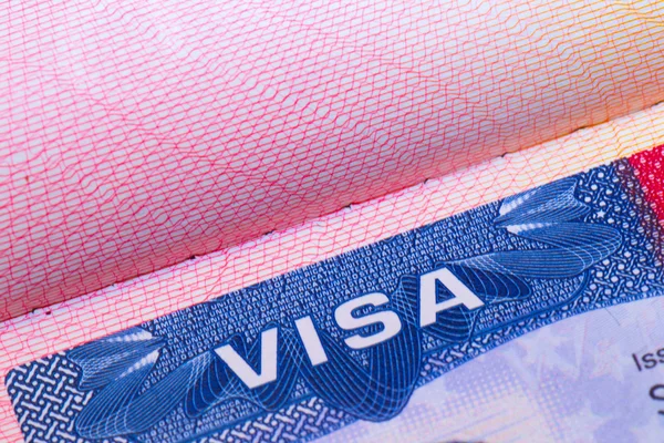 Passaporte de visto — Fotografia de Stock