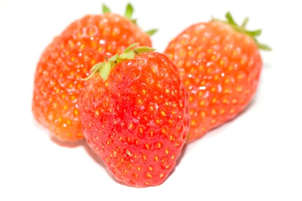 Erdbeeren gesammelt — Stockfoto