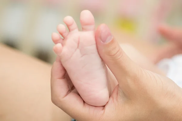 Pequenos pés de bebê Imagens Royalty-Free