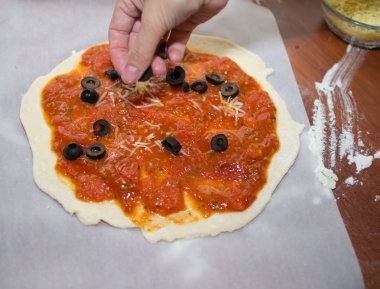 Pizza yemek İtalyanca