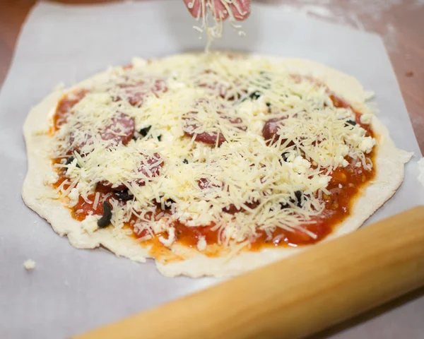 Pizza food italien — Photo