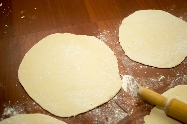 Dough pizza pin — Stock Photo, Image