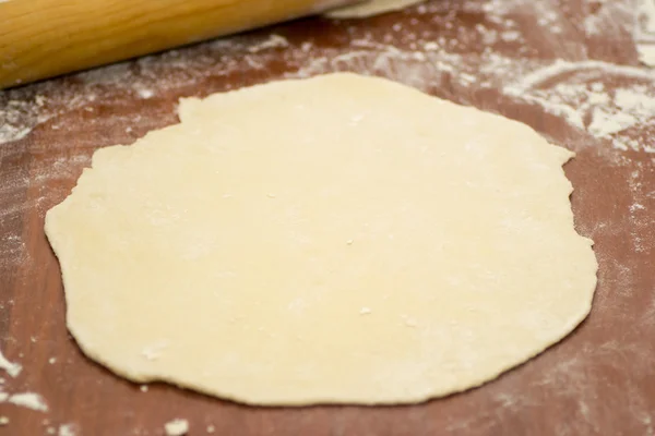 Dough pizza pin — Stock Photo, Image