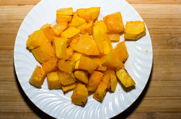 Pumpkin food eating — Stock Photo, Image