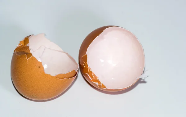 A barna tojás az emberek élelmiszer — Stock Fotó