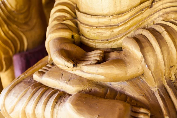 Close-up mão esculpida de Buda — Fotografia de Stock