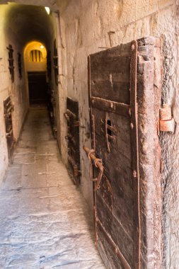 Eski hapishaneden altında Doge Sarayı Venedik - İtalya