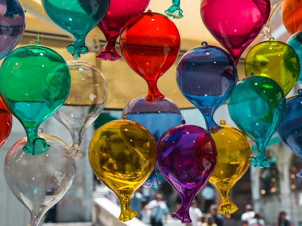 五彩的玻璃气球 — 图库照片