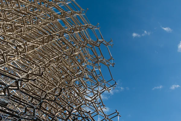 Detalhe da Megaestrutura feita de colmeia de alumínio — Fotografia de Stock