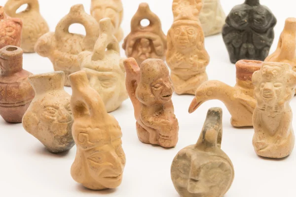 Kawałki ceramiki peruwiański, inca ceramiczne — Zdjęcie stockowe
