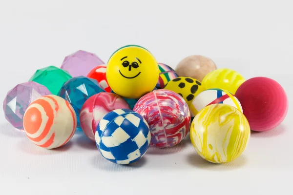 Group of colorful bouncing balls toy — Stock Photo, Image