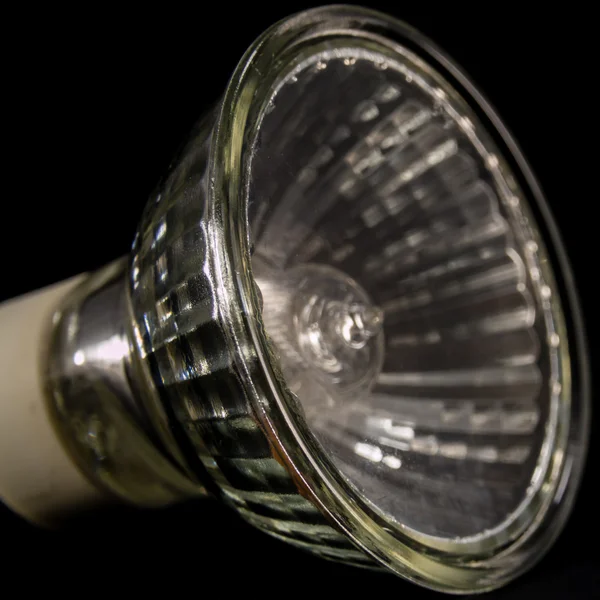 No LED GU10 bulbs, lamps over a black background — Stock Photo, Image