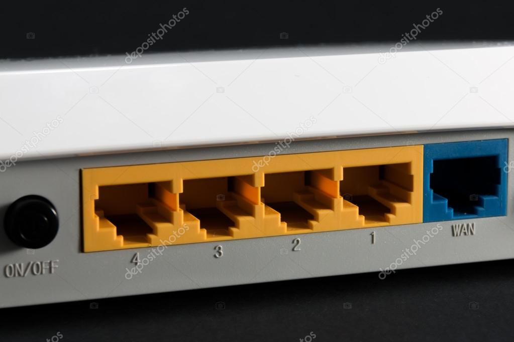 ethernet port on the back of the router