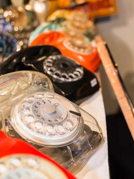 Oldtimer-Telefone mit Hörer — Stockfoto