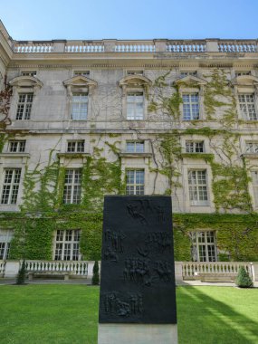 Ivy Almanya, Berlin 'deki Devlet Kütüphanesi Taş Cephesi' nde büyüyor..