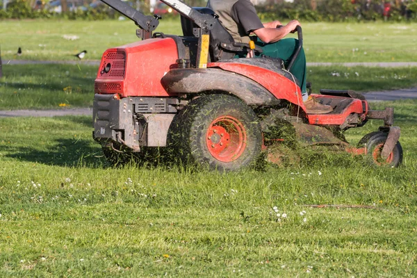 Equitazione Prato Attrezzatura con operatore — Foto Stock