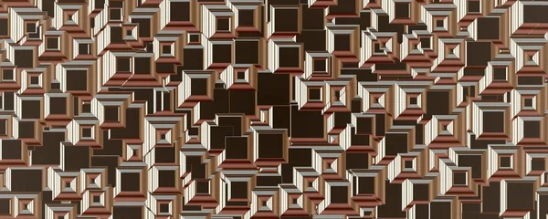 Abstraktní Kovové Mozaiky Blok Pozadí — Stock fotografie