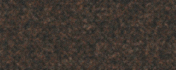 Rusty diamond plate texture background