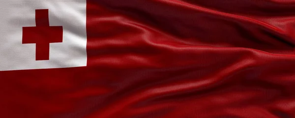 Waving flag of Tonga - Flag of Tonga - 3D flag background