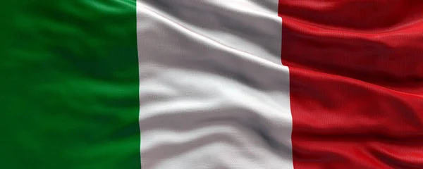 Ondeando Bandera Italia Bandera Italia Fondo Bandera — Foto de Stock