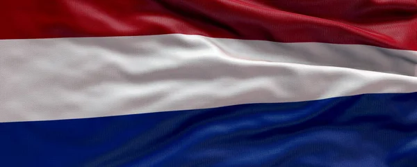 Zászló Lobogtatása Hollandia Zászló Hollandia Zászló Háttér — Stock Fotó