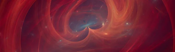 Uzayda Kırmızı Dalgalar — Stok fotoğraf