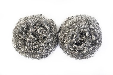 iki paslanmaz çelik scourer