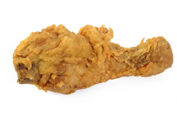 Pollo frito aislado fondo blanco — Foto de Stock