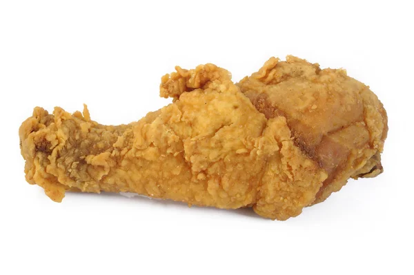 Pollo frito aislado fondo blanco — Foto de Stock