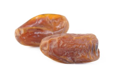 Kurumuş tarihler beyaz arkaplanda izole edildi