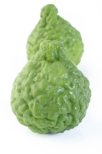 Frutto di bergamotto isolato su fondo bianco — Foto Stock