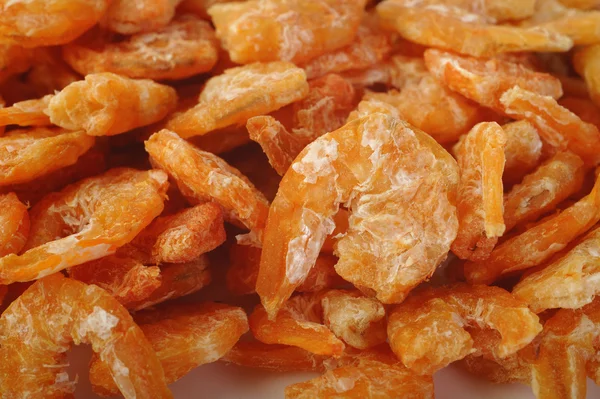 Dried shrimp on background — Stock Photo, Image