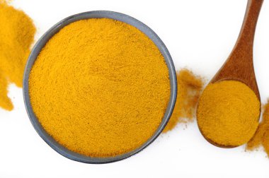 zerdeçal tozu seramik kase