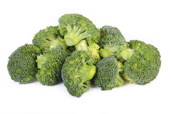 Broccoli vegetali isolati su fondo bianco — Foto Stock