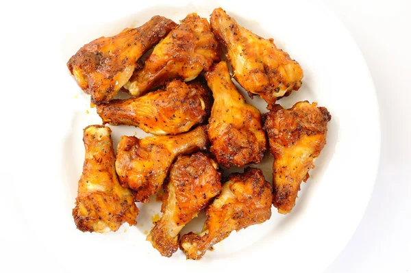 Chicken wings on plate — Stock Photo, Image